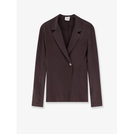 Loose silk blazer