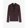 Loose silk blazer