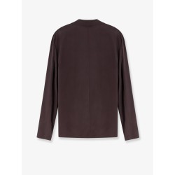 Loose silk blazer