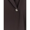 Loose silk blazer