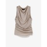 Irina extra-fine cotton crêpe top