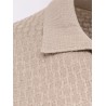 Silk sweater with all-over processing