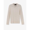 Silk sweater with processing all-over