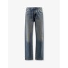 Cotton jeans with back suede logo patch