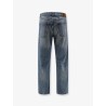 Cotton jeans with back suede logo patch
