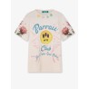 Cotton t-shirt with frontal logo print