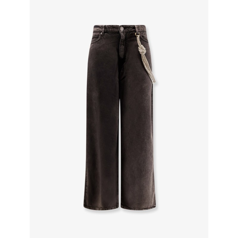 Lauryn bull denim jeans with removable jewel rope