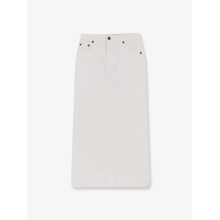 Cotton skirt with rippings detail