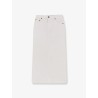 Cotton skirt with rippings detail