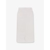 Cotton skirt with rippings detail