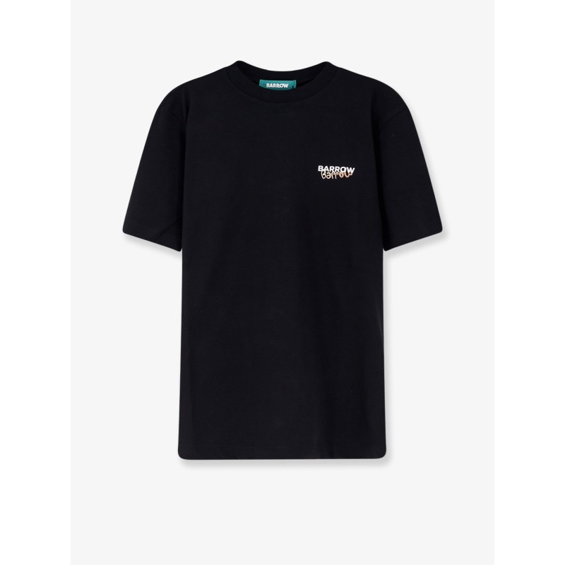 Cotton t-shirt with frontal logo print