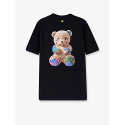 Cotton t-shirt with frontal logo print
