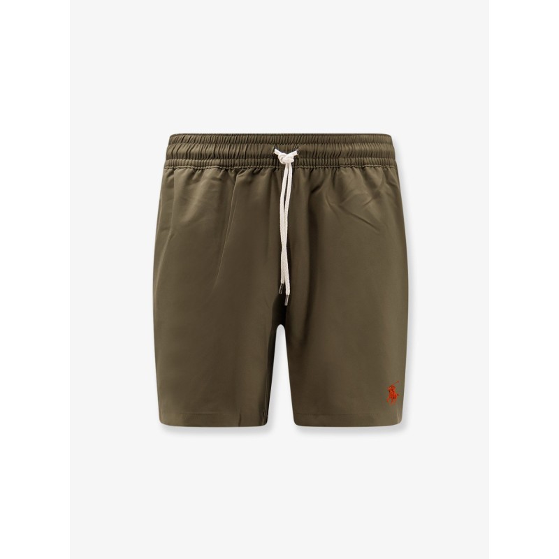 Nylon swimtrunk with logo embroidery