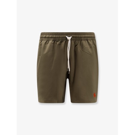 Nylon swimtrunk with logo embroidery