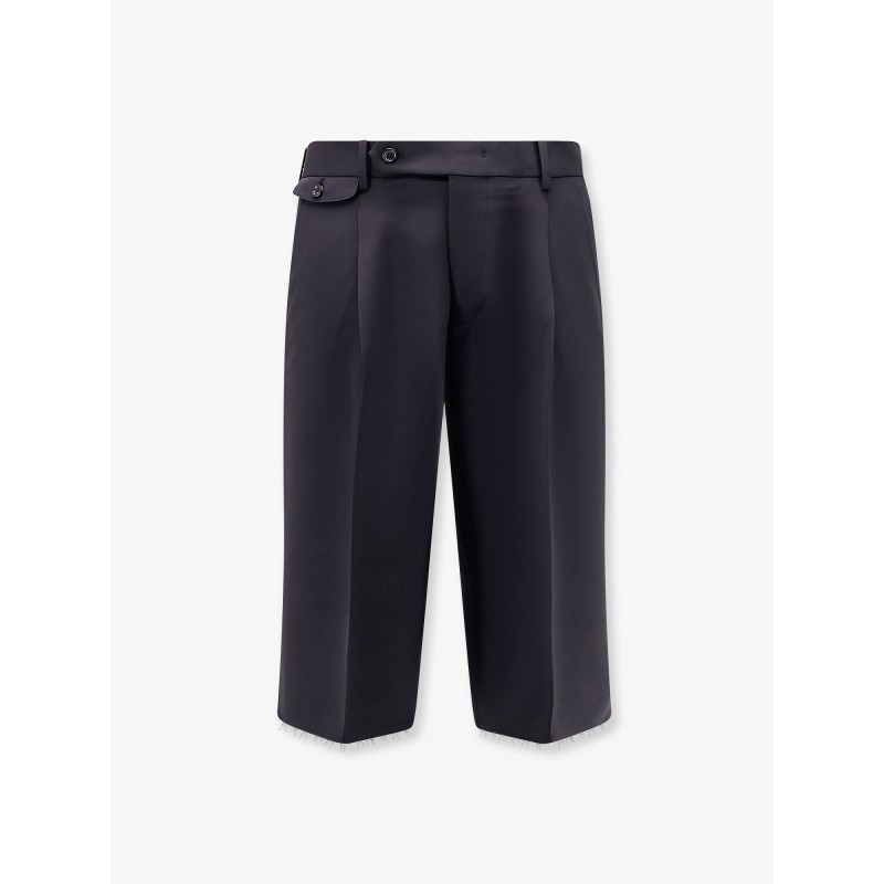 Wool blend bermuda shorts with frontale pinces