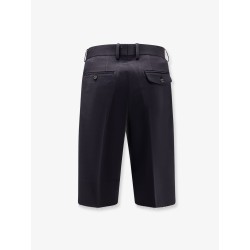 Wool blend bermuda shorts with frontale pinces