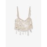 Eudora top with macro-sequins