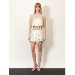 Eudora top with macro-sequins