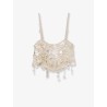 Eudora top with macro-sequins