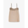 Shyla satin dress with rhinestones detail