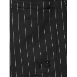 Pinstriped fabric bermuda shorts