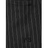 Pinstriped fabric bermuda shorts