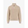 Linen, virgin wool, cashmere and silk blend sweater