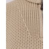 Linen, virgin wool, cashmere and silk blend sweater