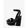 Leather sandals with studs