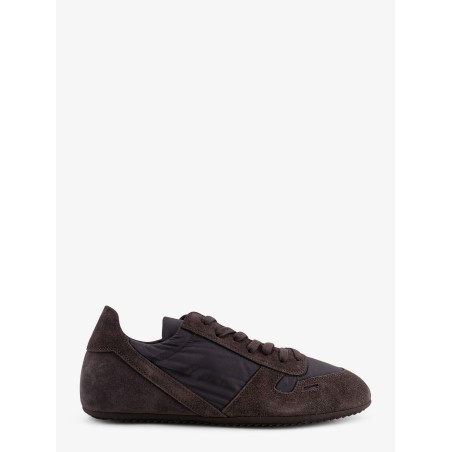Minimal nylon and suede sneakers