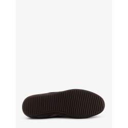 Minimal nylon and suede sneakers