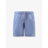 Nylon swim trunks with embroidered logo