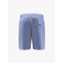 Nylon swim trunks with embroidered logo
