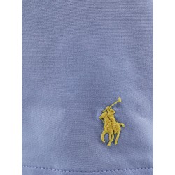 Nylon swim trunks with embroidered logo