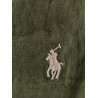 Linen bermuda shorts with embroidered logo