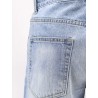 Straight fit cotton jeans