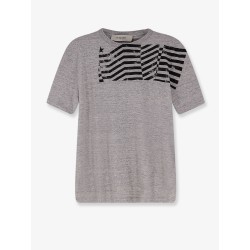Cotton T-shirt with Flag print on the front