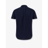 Cotton shirt with front embroidered logo