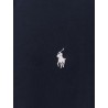 Cotton shirt with front embroidered logo