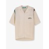 Viscose shirt with front logo print
