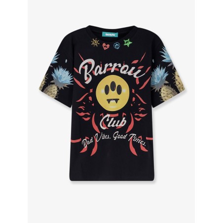 Cotton T-shirt with multicolor front print