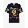 Cotton T-shirt with multicolor front print