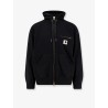 Cotton sweatshirt with double logo patch