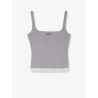 Ribbed cotton tank top