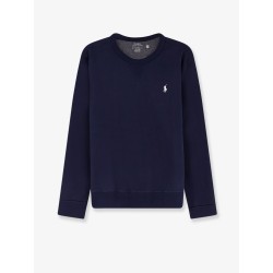 Cotton blend sweatshirt with front embroidered logo