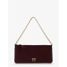 Horizontal Flat leather crossbody bag