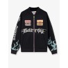 Nylon and mesh bomber
