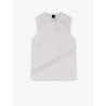 Molly cotton tank top with lace inserts