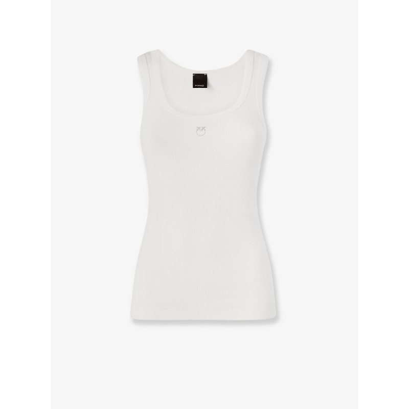 Calcolatore Cotton tank top with Love Birds logo on the front