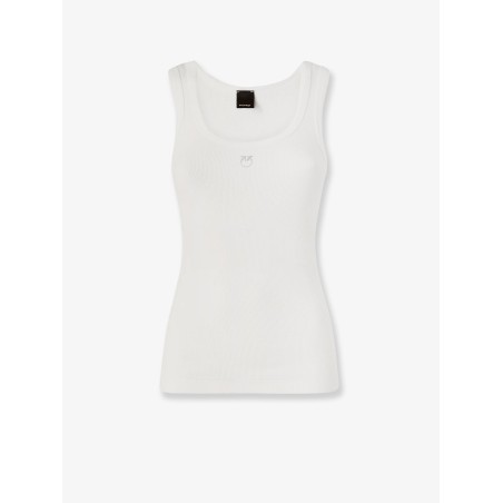 Calcolatore Cotton tank top with Love Birds logo on the front